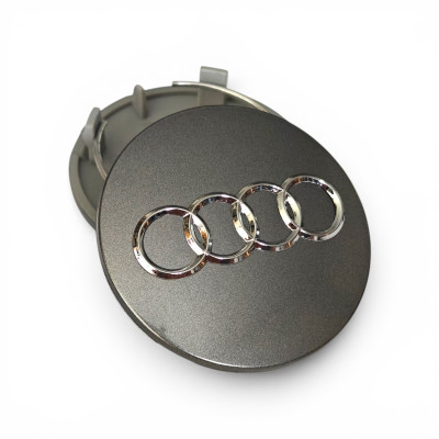 Колпачки (заглушки) в диски Audi, серые 67,6\57мм 8D0 601170 